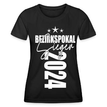 Bezirkspokal Sieger 2024 - Frauen Funktions-T-Shirt - Schwarz - Vorne - AI Model Female 172 light (172cm)