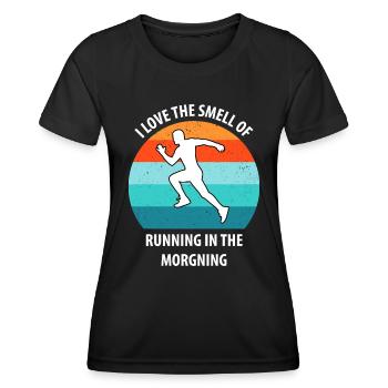 Floorball Unihockey Feldhockey Hallenhockey - Frauen Funktions-T-Shirt - Schwarz - Vorne - AI Model Female 172 light (172cm)