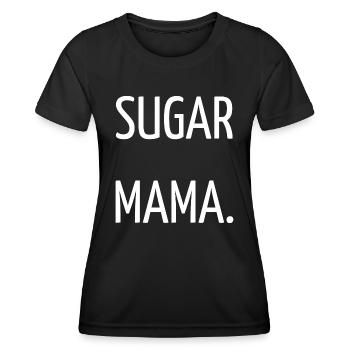 Sugar mama - T-shirt sport Femme - noir - Devant - AI Model Female 172 light (172cm)