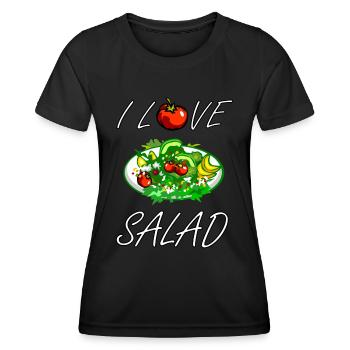 Salade - T-shirt sport Femme - noir - Devant - AI Model Female 172 light (172cm)