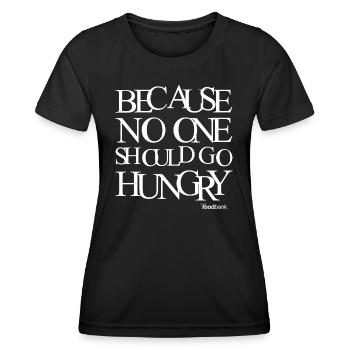 Food Community Grafik - Frauen Funktions-T-Shirt - Schwarz - Vorne - AI Model Female 172 light (172cm)