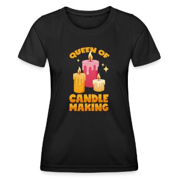 Candle pouring - Women's Functional T-Shirt - black - Front - AI Model Female 172 light (172cm)