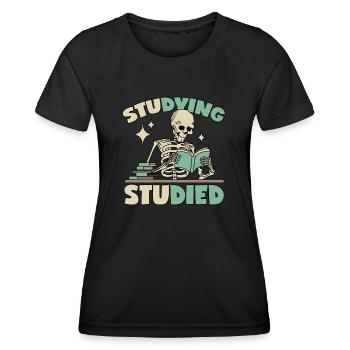 Skeleton in learning - Women's Functional T-Shirt - black - Front - AI Model Female 172 light (172cm)