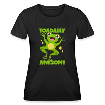 Tolle Kröte - Frauen Funktions-T-Shirt - Schwarz - Vorne - AI Model Female 172 light (172cm)
