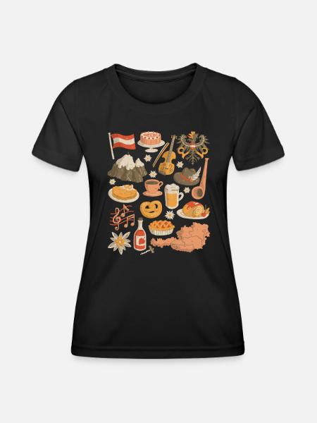 Austria - Women's Functional T-Shirt - black