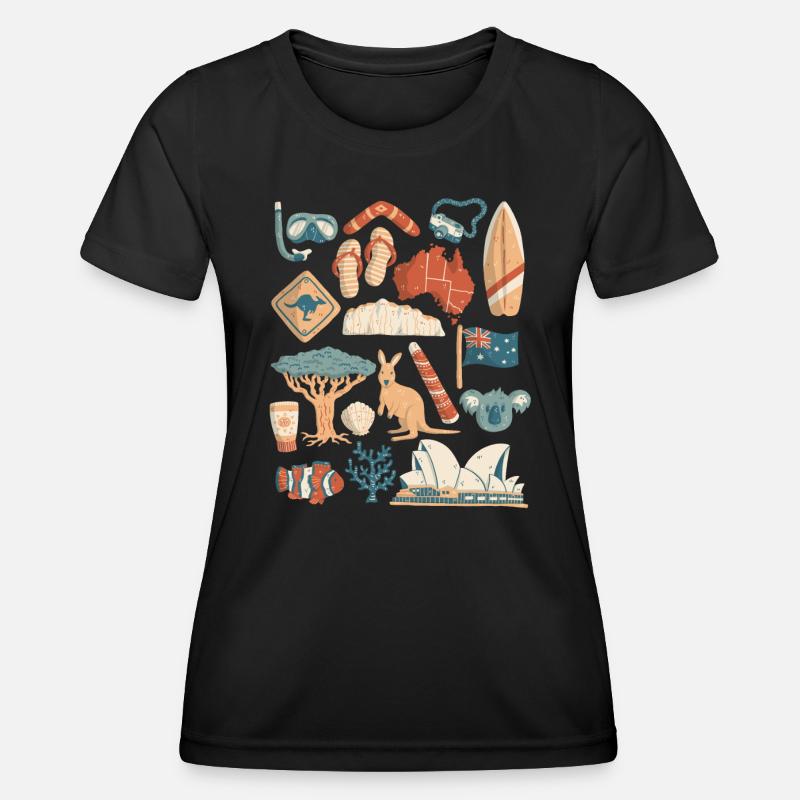 Australia - Women's Functional T-Shirt - black