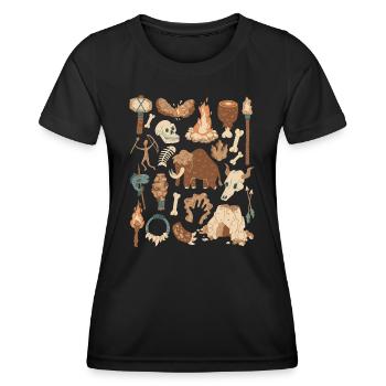 Stone Age - Women's Functional T-Shirt - black - Front - AI Model Female 172 light (172cm)