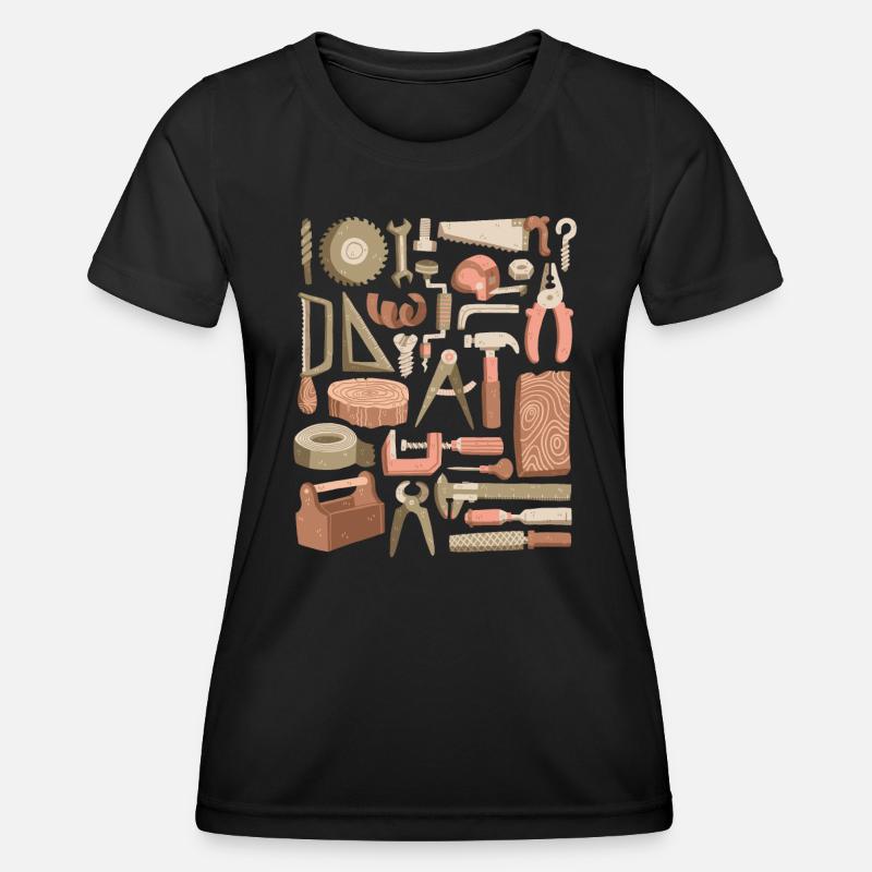 Carpenter, carpenter and carpenter - Women's Functional T-Shirt - black