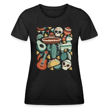 Cinco de Mayo - T-shirt sport Femme - noir - Devant - AI Model Female 172 light (172cm)