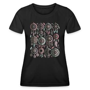Traumfänger - Frauen Funktions-T-Shirt - Schwarz - Vorne - AI Model Female 172 light (172cm)