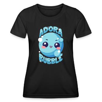 Soap Bubble - Adora Bubble - Pun - Women's Functional T-Shirt - black - Front - AI Model Female 172 light (172cm)