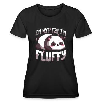 Je ne suis pas grosse, je suis moelleuse - T-shirt sport Femme - noir - Devant - AI Model Female 172 light (172cm)