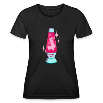 Llama Lava Lamp - Women's Functional T-Shirt - black - Front - AI Model Female 172 light (172cm)