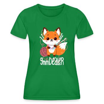 9mm Dealer - Women's Functional T-Shirt - kelly green - Front - AI Model Female 172 dark (172cm)