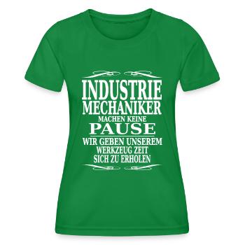 mecanicien industriels ne se cassent pas - T-shirt sport Femme - vert - Devant - AI Model Female 172 dark (172cm)