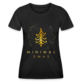 Minimalist Christmas - Women's Functional T-Shirt - black - Front - AI Model Female 172 light (172cm)