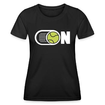 Padel Player Padel Tennis Padel Racket Paddle - Women's Functional T-Shirt - black - Front - AI Model Female 172 light (172cm)