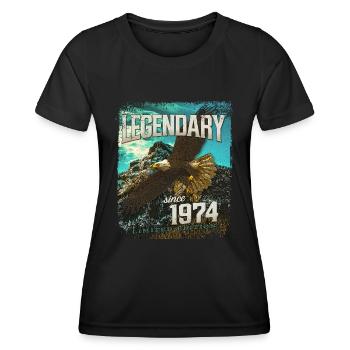 Legendary since 1974 - Women's Functional T-Shirt - black - Front - AI Model Female 172 light (172cm)