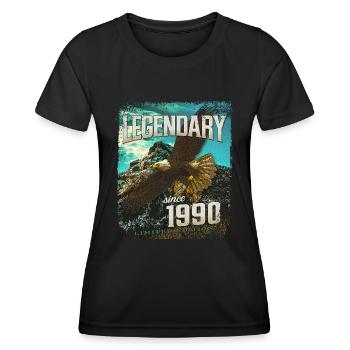 Legendary since 1990 - Women's Functional T-Shirt - black - Front - AI Model Female 172 light (172cm)