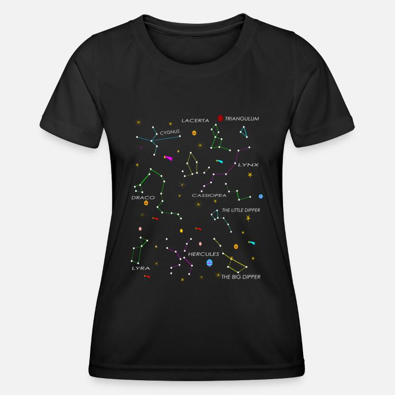 constellations - Women's Functional T-Shirt - black