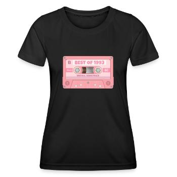 Best Of 1993 Mixtape Retro Cassette Birthday - Women's Functional T-Shirt - black - Front - AI Model Female 172 light (172cm)