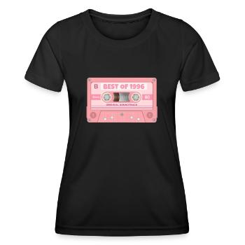 Best Of 1996 Mixtape Retro Cassette Birthday - Frauen Funktions-T-Shirt - Schwarz - Vorne - AI Model Female 172 light (172cm)
