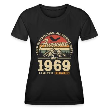 Großartig seit 1969 - Frauen Funktions-T-Shirt - Schwarz - Vorne - AI Model Female 172 light (172cm)