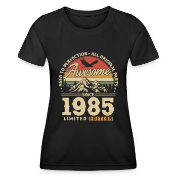 Great since 1985 - Women's Functional T-Shirt - black - Front - AI Model Female 172 light (172cm)
