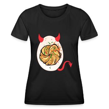 Oeufs farcis Oeufs farcis - T-shirt sport Femme - noir - Devant - AI Model Female 172 light (172cm)