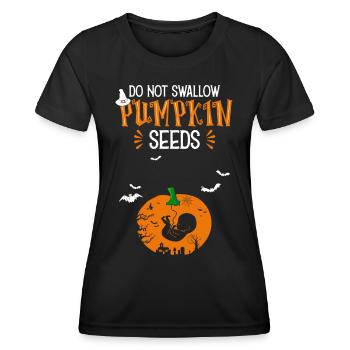 Bébé Halloween Dicton Costume Grossesse - T-shirt sport Femme - noir - Devant - AI Model Female 172 light (172cm)