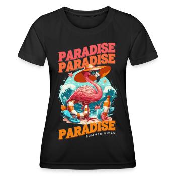 PARADISE SUMMER VIBES - Women's Functional T-Shirt - black - Front - AI Model Female 172 light (172cm)