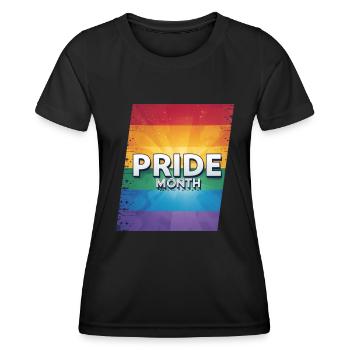 LGBTQ Pride Month - Women's Functional T-Shirt - black - Front - AI Model Female 172 light (172cm)