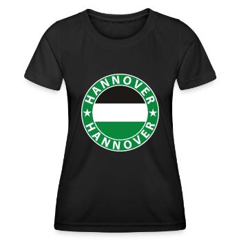 Hanovre - T-shirt sport Femme - noir - Devant - AI Model Female 172 light (172cm)