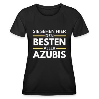Sie sehen hier den Besten aller Azubis - Frauen Funktions-T-Shirt - Schwarz - Vorne - AI Model Female 172 light (172cm)
