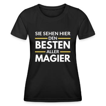 Sie sehen hier den Besten aller Magier - Frauen Funktions-T-Shirt - Schwarz - Vorne - AI Model Female 172 light (172cm)