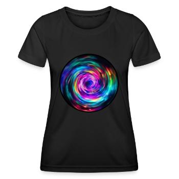 VOYAGE DANS LE TEMPS - T-shirt sport Femme - noir - Devant - AI Model Female 172 light (172cm)