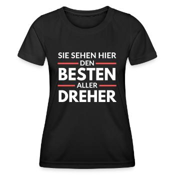 Sie sehen hier den Besten aller Dreher - Frauen Funktions-T-Shirt - Schwarz - Vorne - AI Model Female 172 light (172cm)
