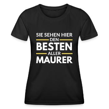 Sie sehen hier den Besten aller Maurer - Frauen Funktions-T-Shirt - Schwarz - Vorne - AI Model Female 172 light (172cm)