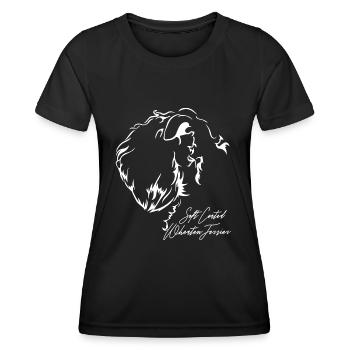 SOFT COATED WHEATEN TERRIER Profil Chiens Wilsigns - T-shirt sport Femme - noir - Devant - AI Model Female 172 light (172cm)