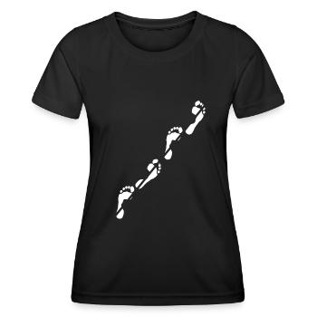 Slackline Balance Sport Slacklineing Slack Gift - T-shirt sport Femme - noir - Devant - AI Model Female 172 light (172cm)