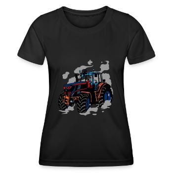 Tractor Pulling Power Full Pull Motorsport Gift - Women's Functional T-Shirt - black - Front - AI Model Female 172 light (172cm)