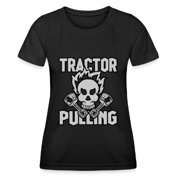 Tractor Pulling Power Full Pull Motorsport Gift - Women's Functional T-Shirt - black - Front - AI Model Female 172 light (172cm)