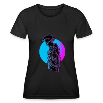Cyborg Girl Robot Robotics Rover Android Robo Gift - Women's Functional T-Shirt - black - Front - AI Model Female 172 light (172cm)