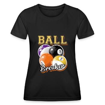 Pool Billiards Billiard Game Cue Sports Cool Gift - T-shirt sport Femme - noir - Devant - AI Model Female 172 light (172cm)