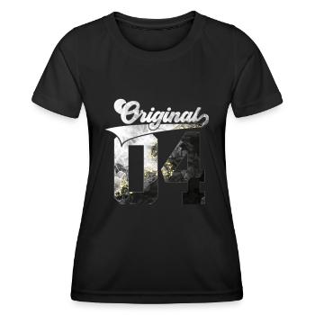 22E ANNIVERSAIRE 2004 ORIGINAL 04 - T-shirt sport Femme - noir - Devant - AI Model Female 172 light (172cm)