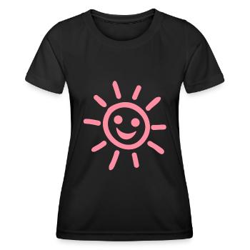 Sommer Sonne gute Laune - Frauen Funktions-T-Shirt - Schwarz - Vorne - AI Model Female 172 light (172cm)