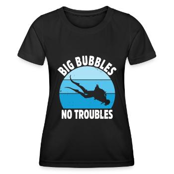 Tauchen Schorcheln Taucher Apnoe Scuba Tauchen - Frauen Funktions-T-Shirt - Schwarz - Vorne - AI Model Female 172 light (172cm)