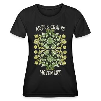 Art Nouveau, vintage design around 1900 - Women's Functional T-Shirt - black - Front - AI Model Female 172 light (172cm)