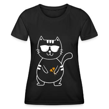 Darts Darter Darts Sport - Women's Functional T-Shirt - black - Front - AI Model Female 172 light (172cm)