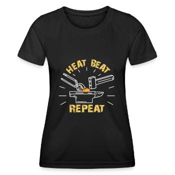 Blacksmith | Farrier - Women's Functional T-Shirt - black - Front - AI Model Female 172 light (172cm)